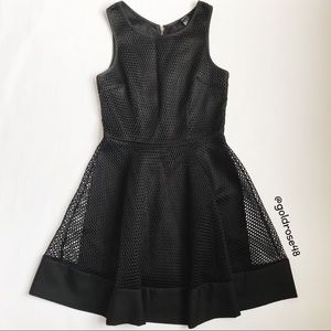Forever 21 black mesh sleeveless dress